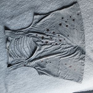 3 for $25 Aeropostale Crop Top Cut-Out Tank Top with Stars